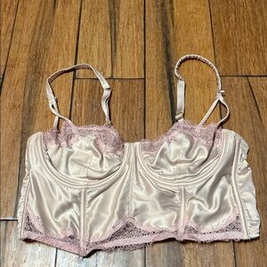 Victoria’s Secret Dream Angels Unlined Balconette Longline Corset Bra 36C